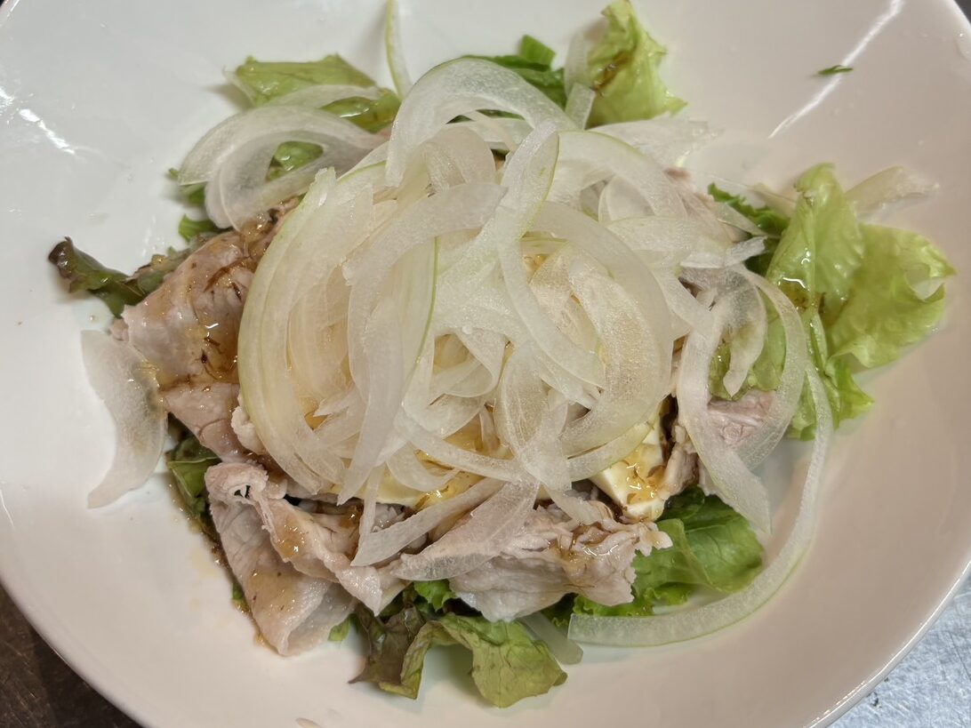 豆腐と豚しゃぶ